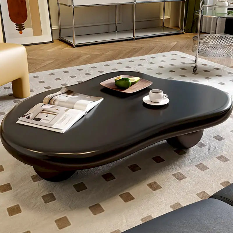 48 table basse moderne, en forme de nuage, en bois