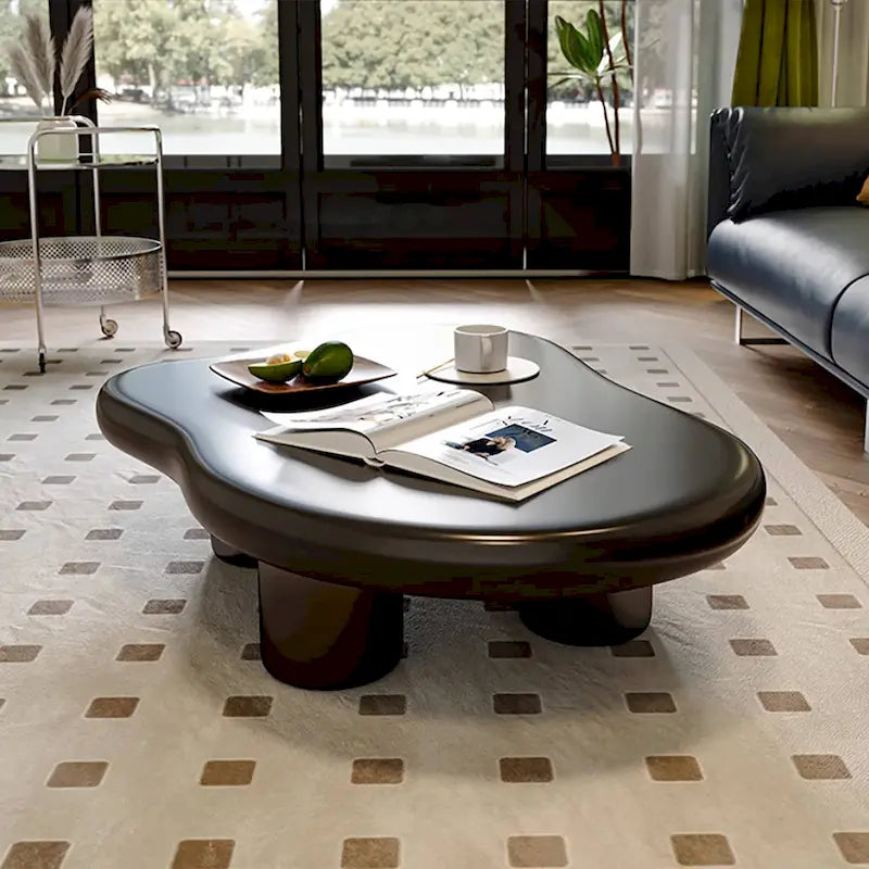 48 table basse moderne, en forme de nuage, en bois