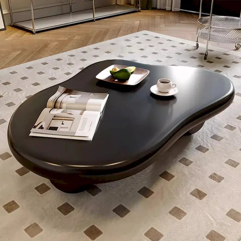 48 table basse moderne, en forme de nuage, en bois
