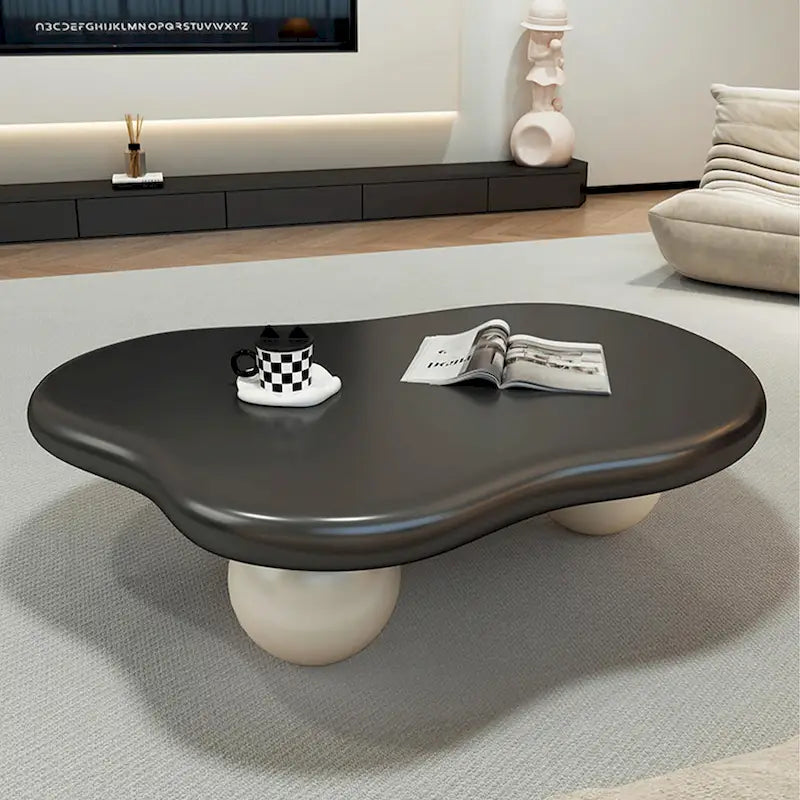48 table basse moderne, en forme de nuage, en bois
