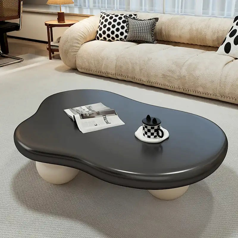 48 table basse moderne, en forme de nuage, en bois