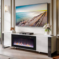 Meuble TV moderne de 70 po avec foyer de 36 po