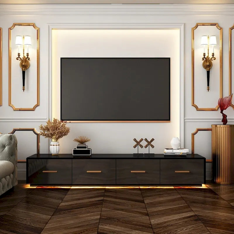 Votre Espace Notre Élégant Meuble TV Mural Le Style Rencontre la Fonctionnalité - 70.9