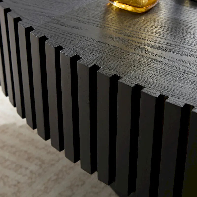 Table Basse Tambour Artisanale Moderne