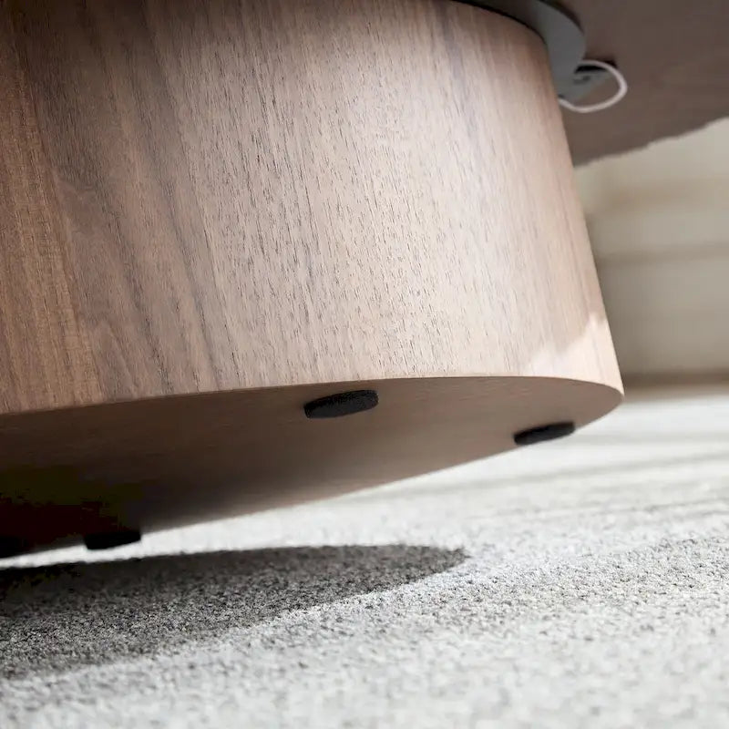 Table Basse Tambour Artisanale Moderne
