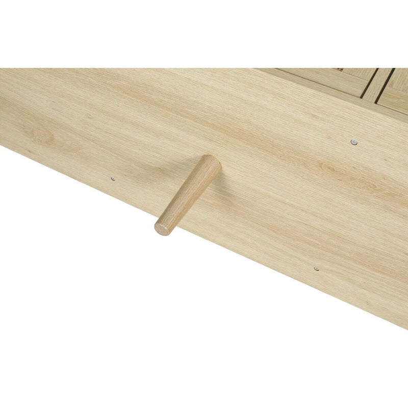 Meuble TV moderne en rotin avec pieds en bois massif