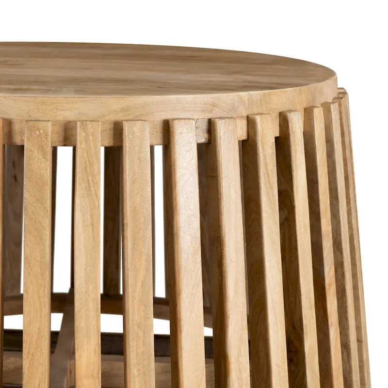 Table basse Asche en bois de manguier naturel