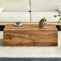 Modern MDF coffee table with wood texture pattern -stylish and durable design