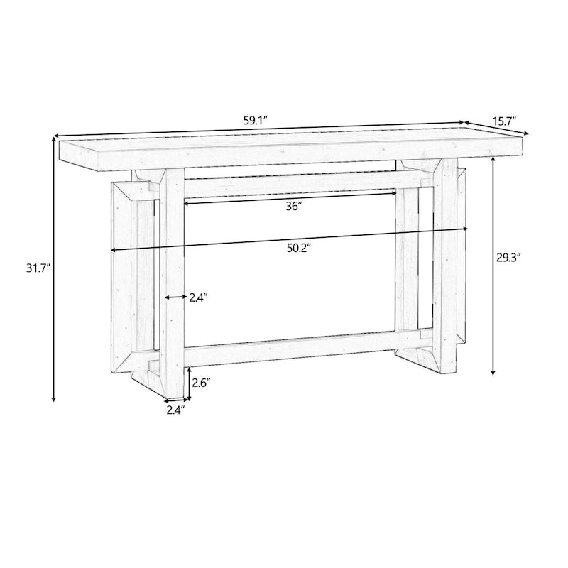 Harper&Bright Designs Console d'entrée contemporaine