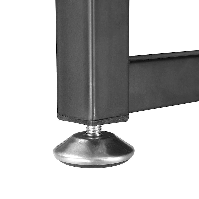 Table d'appoint industrielle en bois Ledel avec étagère de rangement