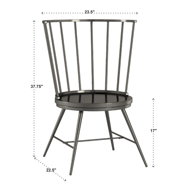 Table ou ensemble de salle à manger rond Mabel de 42 po en fer et bois par iNSPIRE Q Modern