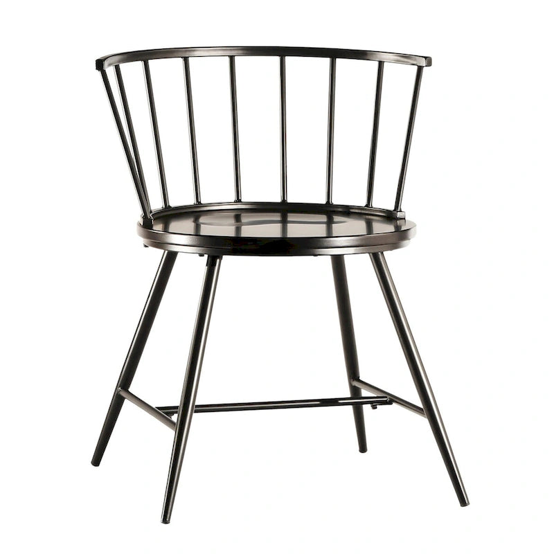 Table ou ensemble de salle à manger rond Mabel de 42 po en fer et bois par iNSPIRE Q Modern