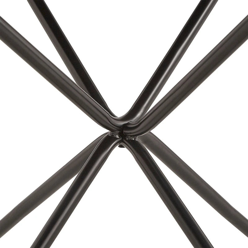 Table ou ensemble de salle à manger rond Mabel de 42 po en fer et bois par iNSPIRE Q Modern