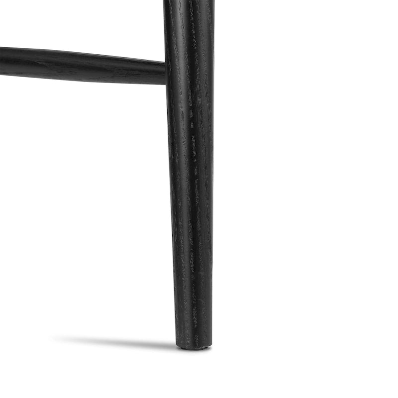 Chaise de salle à manger Poly & Bark Hava – Bois de chêne massif avec dossier à barreaux