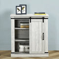 Meuble de rangement coulissant style porte de grange de 32 po de largeur