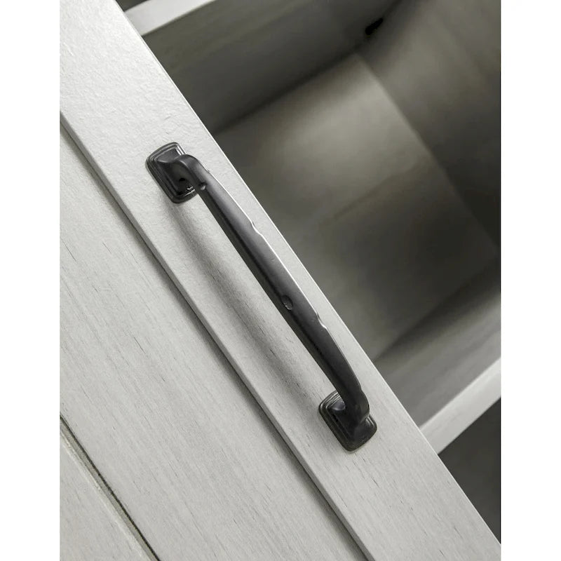 Meuble de rangement coulissant style porte de grange de 32 po de largeur