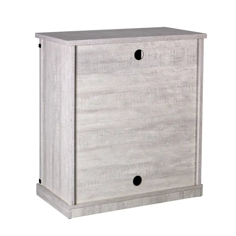 Meuble de rangement coulissant style porte de grange de 32 po de largeur