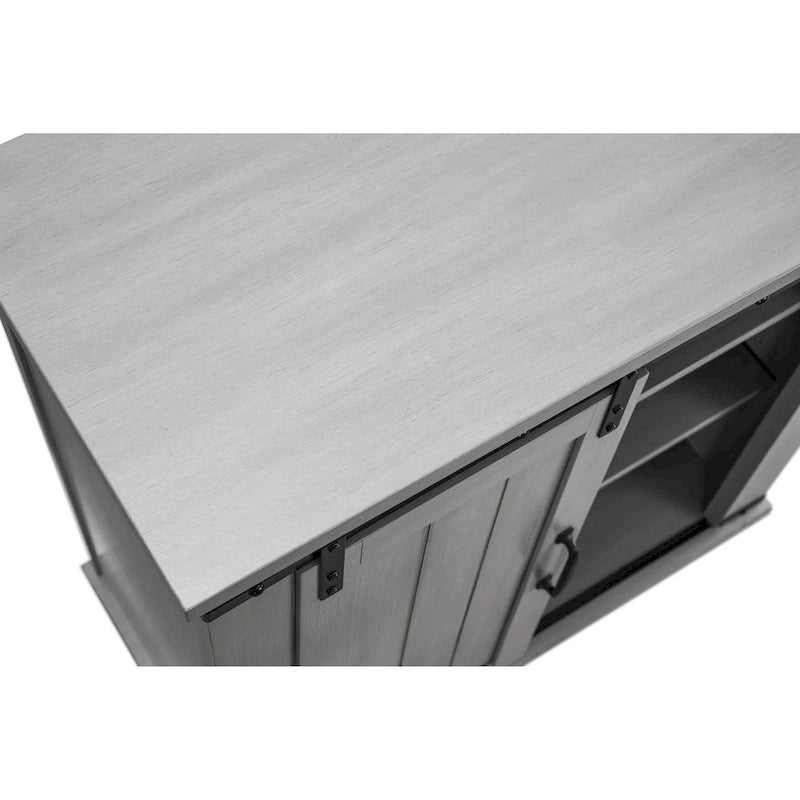 Meuble de rangement coulissant style porte de grange de 32 po de largeur