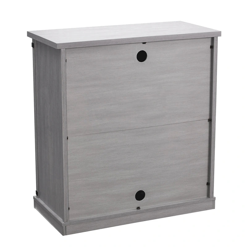 Meuble de rangement coulissant style porte de grange de 32 po de largeur