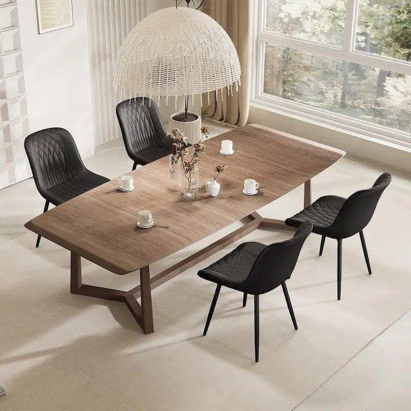 Lot de 2 chaises de salle à manger modernes rembourrées