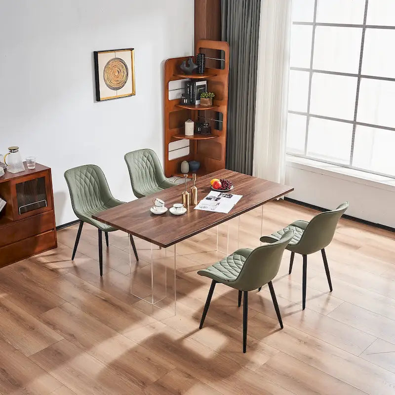 Lot de 2 chaises de salle à manger modernes rembourrées