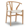 Poly & Bark Weave Chair - Bois massif avec assise tissée