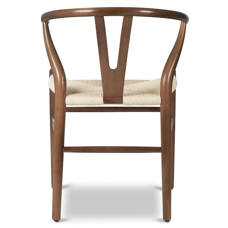 Poly & Bark Weave Chair - Bois massif avec assise tissée