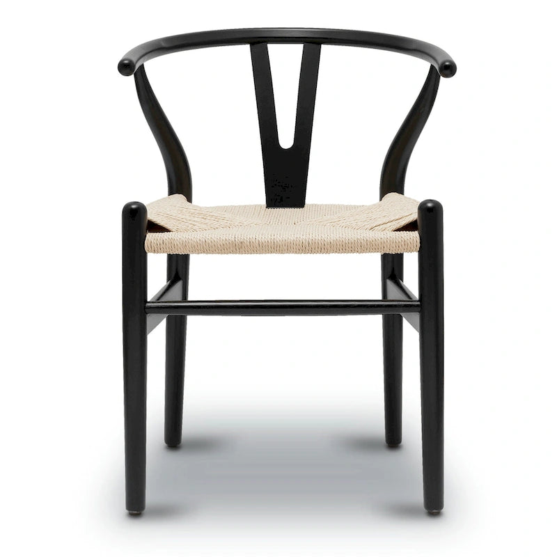 Poly & Bark Weave Chair - Bois massif avec assise tissée