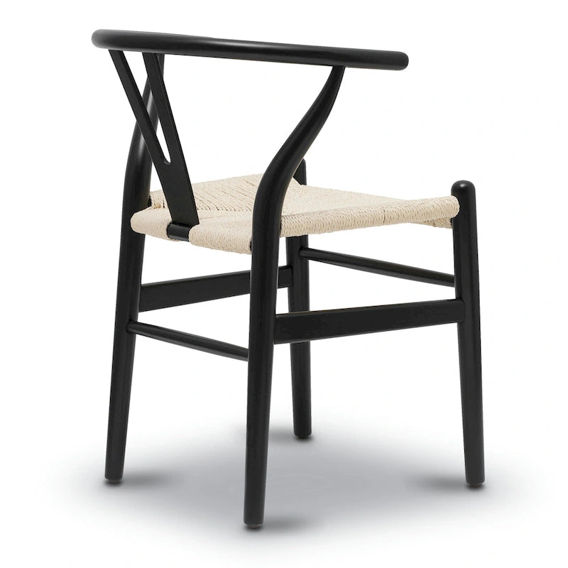Poly & Bark Weave Chair - Bois massif avec assise tissée