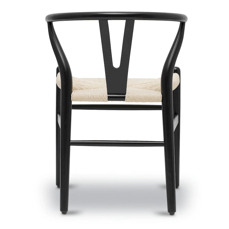 Poly & Bark Weave Chair - Bois massif avec assise tissée