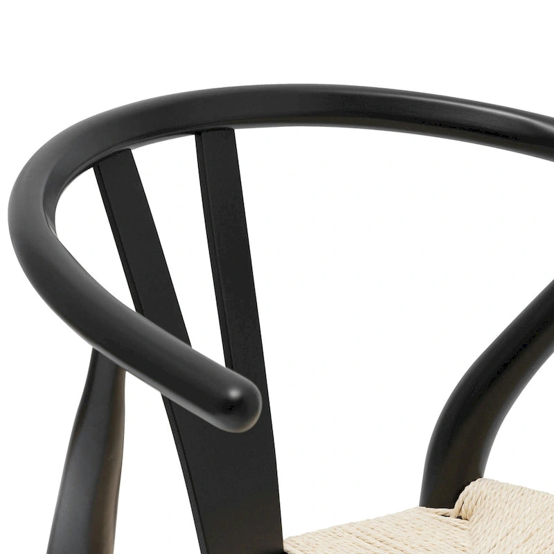 Poly & Bark Weave Chair - Bois massif avec assise tissée