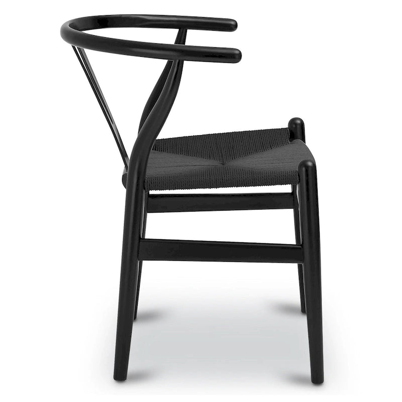 Poly & Bark Weave Chair - Bois massif avec assise tissée