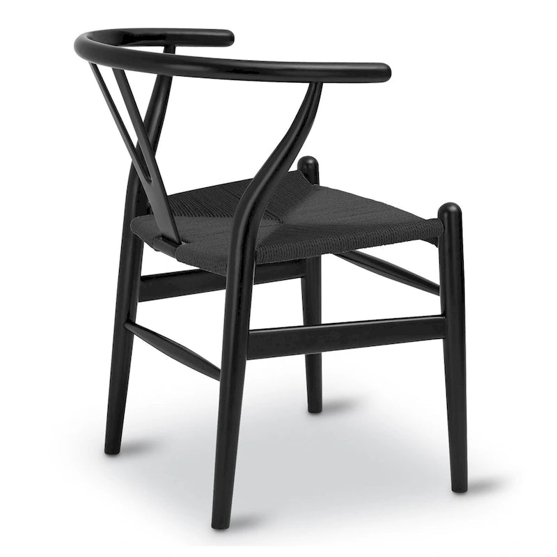 Poly & Bark Weave Chair - Bois massif avec assise tissée