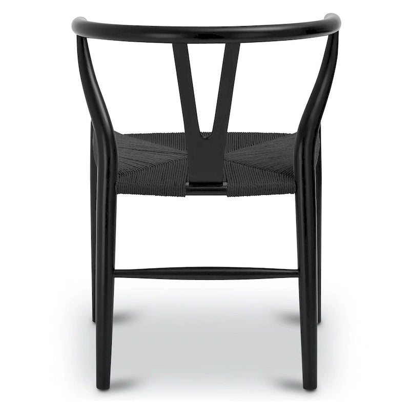 Poly & Bark Weave Chair - Bois massif avec assise tissée