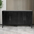 Buffet bas vintage minimaliste avec pieds en pin massif