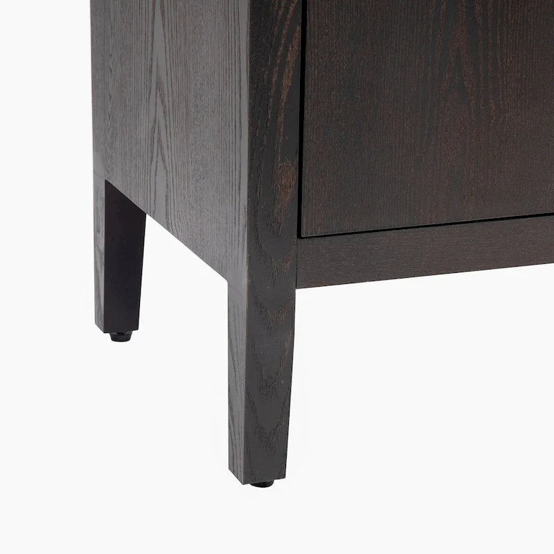 Buffet bas vintage minimaliste avec pieds en pin massif