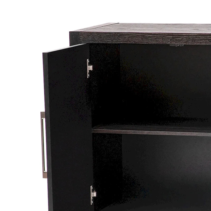 Buffet bas vintage minimaliste avec pieds en pin massif