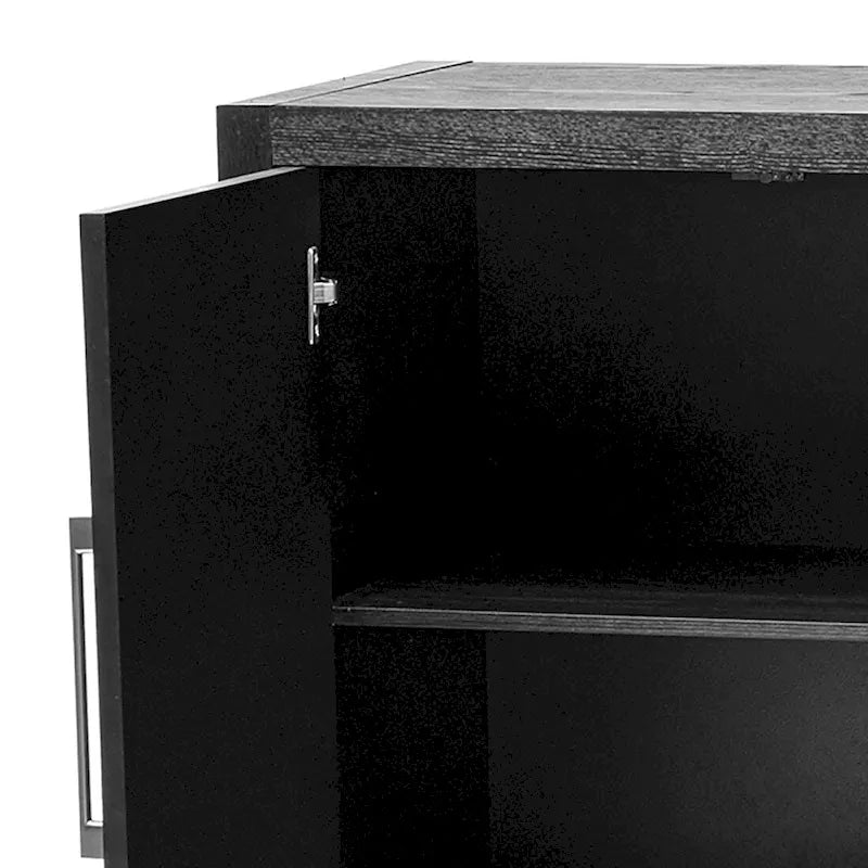 Buffet bas vintage minimaliste avec pieds en pin massif