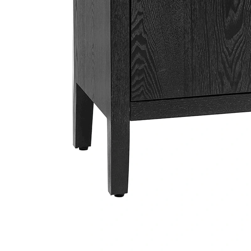 Buffet bas vintage minimaliste avec pieds en pin massif