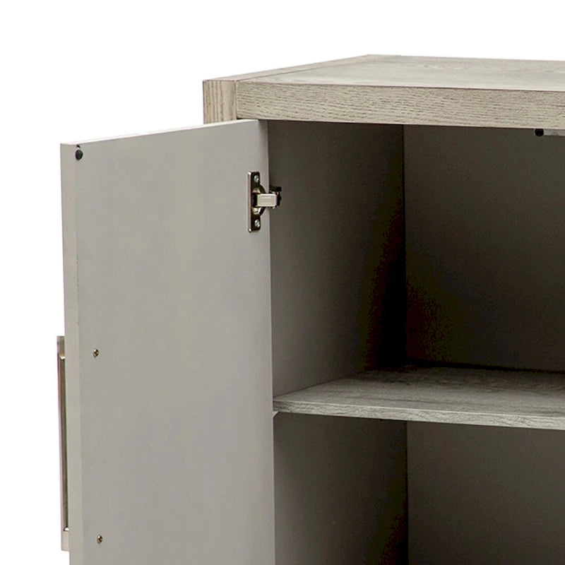 Buffet bas vintage minimaliste avec pieds en pin massif