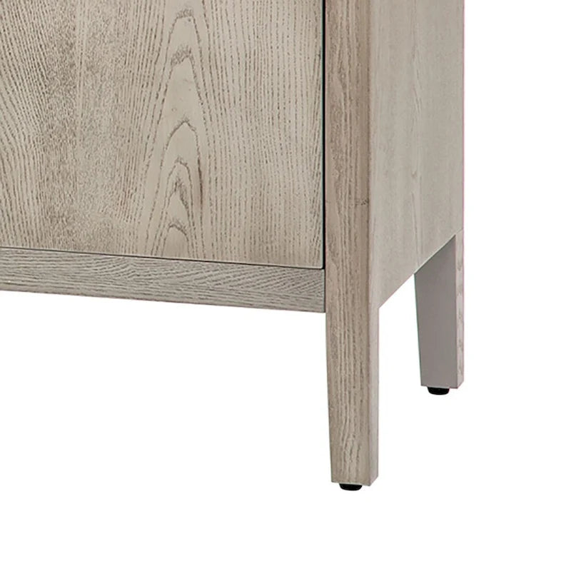 Buffet bas vintage minimaliste avec pieds en pin massif