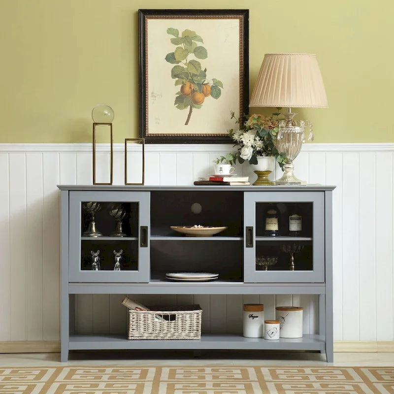 Contemporary 55 Grey Buffet Table