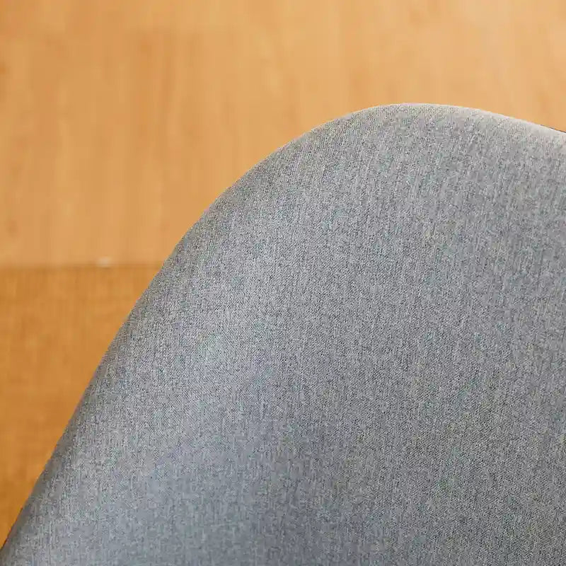 Glitzhome Lot de 2 ou 4 chaises de salle à manger modernes en similicuir et tissu mélangé avec pieds en métal
