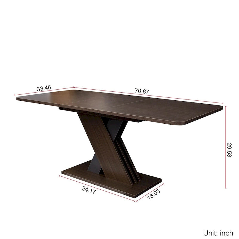 Console Extensible Multifonctionnelle Table à Manger Rectangulaire Fonctionnelle