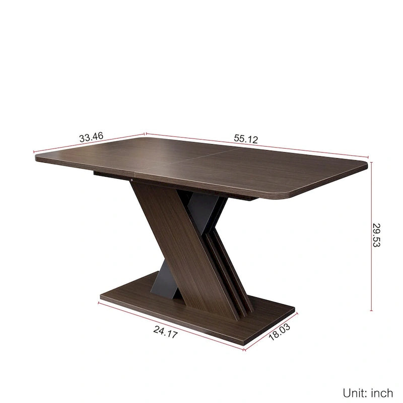 Console Extensible Multifonctionnelle Table à Manger Rectangulaire Fonctionnelle
