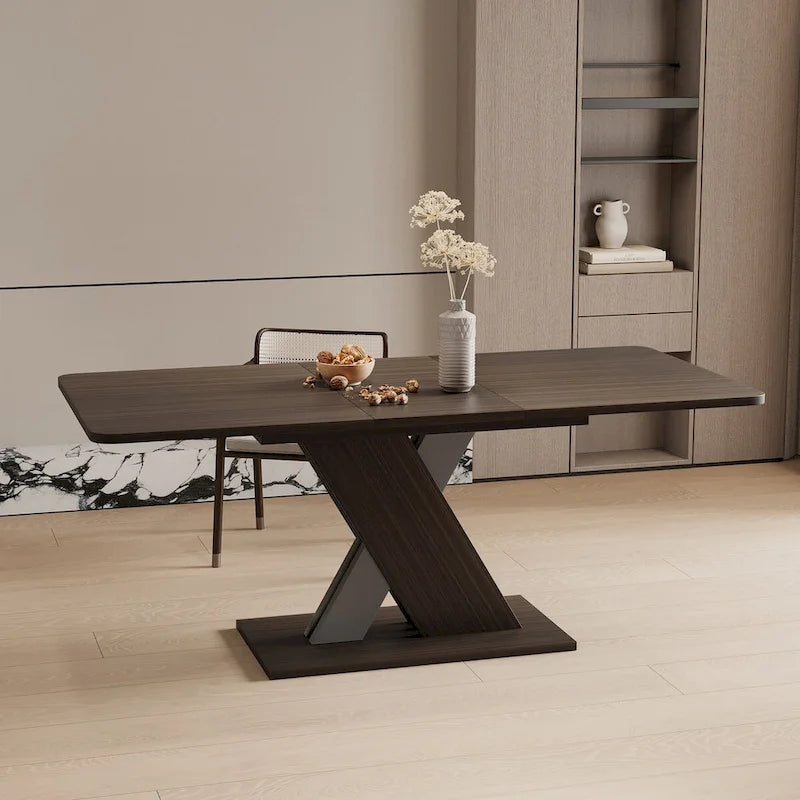 Console Extensible Multifonctionnelle Table à Manger Rectangulaire Fonctionnelle