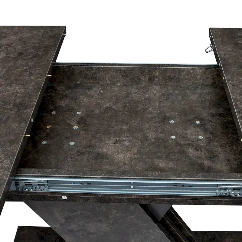 Console Extensible Multifonctionnelle Table à Manger Rectangulaire Fonctionnelle