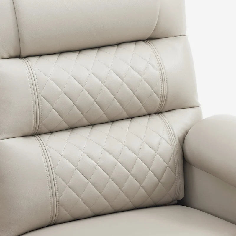 MCombo Causeuse inclinable électrique, Canapé inclinable électrique avec chauffage et vibrations, Ports USB, Porte-gobelets PR622