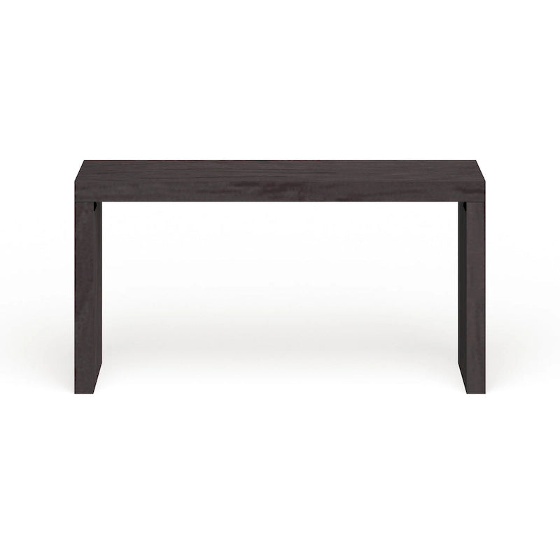 Allan Andrews Table console Dillon en placage de bois noir Carbon Loft