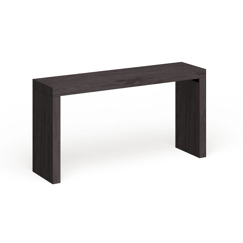 Allan Andrews Table console Dillon en placage de bois noir Carbon Loft